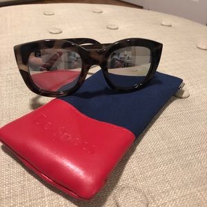 LeSpecs Mirrored oversized sunglasses